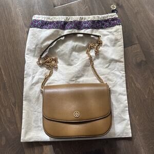 Tory Burch Women's Robinson Convertible Shoulder Bag Bistro Brown